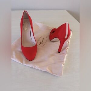SJP Sarah Jessica Parker Lady Heels Red 36